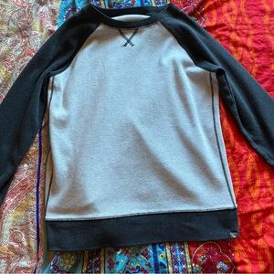 Men's Black and Gray Sweater